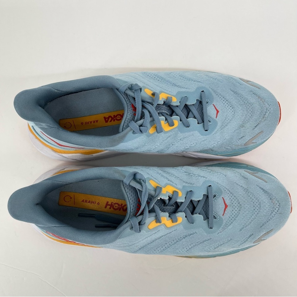 Hoka Mens One One Arahi 6 Running Shoes Size 10.5D Stability Comfort Lightweight - Picture 5 of 11